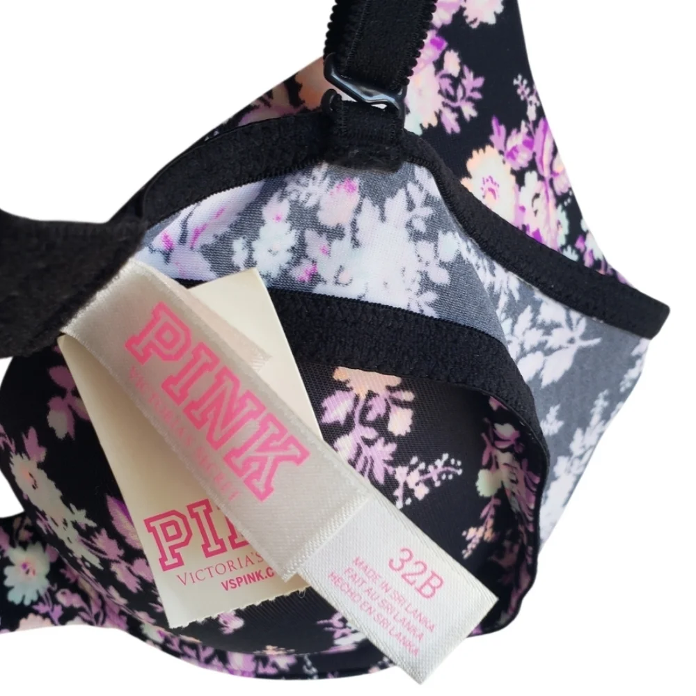 Victoria's Secret PINK Floral  Push-Up Bra 32B